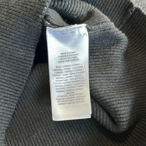 Lauren Ralph Lauren Black Cowl Turtleneck Waffle Knit Sweater Size SP - Picture 13 of 16